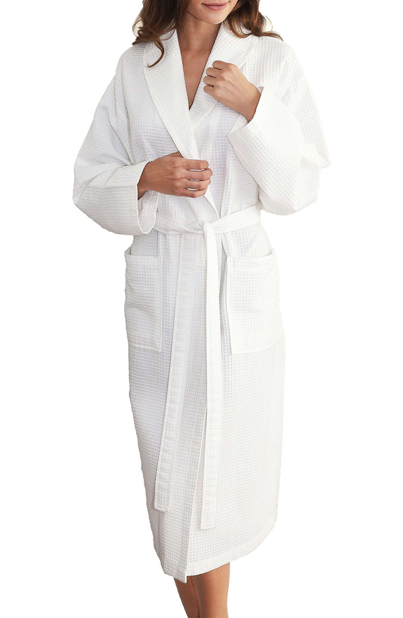 Linum Home Textiles Waffle Weave Bathrobe