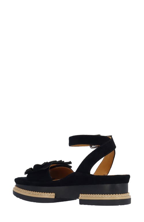 L'amour Des Pieds Alaric Ankle Strap Platform Sandal In Black