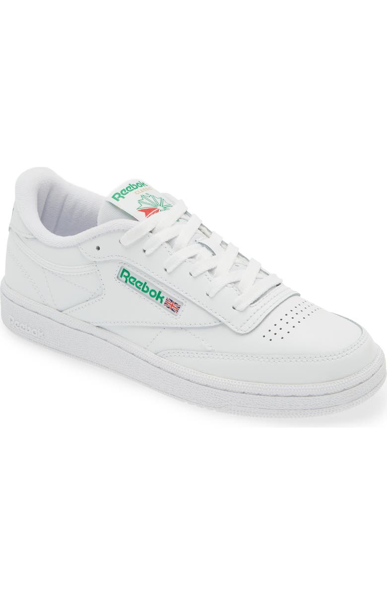 Reebok Club C 85 Sneaker, Main, color, Ftwwht/Ftwwht/Goldmt
