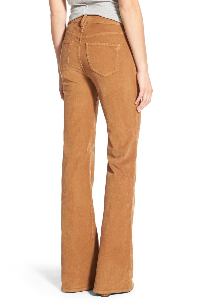 'Flea Market' Flare Corduroy Pants, Alternate, color, TIMBER BEAM