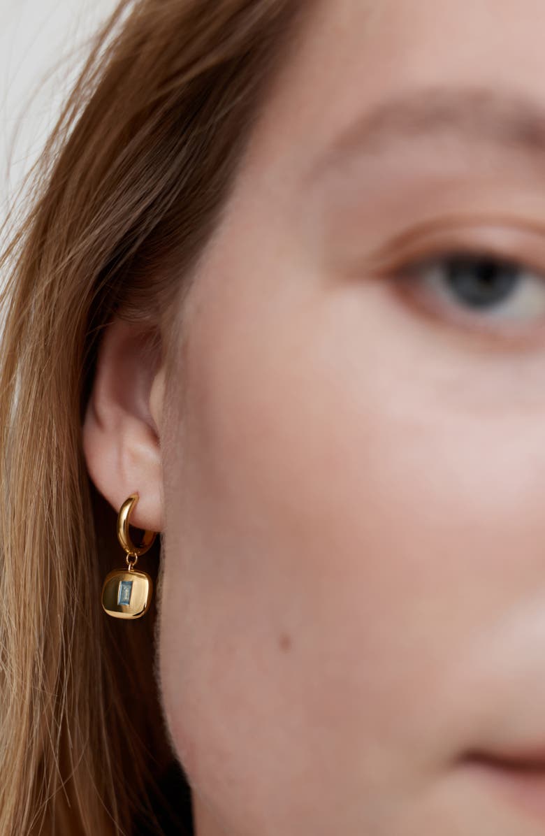 Monica Vinader Small Gemdrop Hoop Earrings, Alternate, color, 