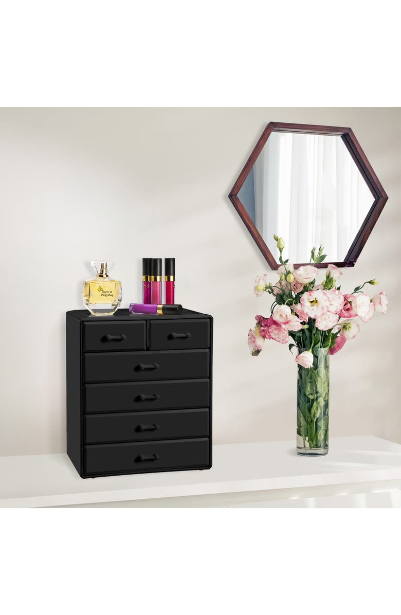 SORBUS Large 6 Drawer Makeup Case, Alternate, color, 