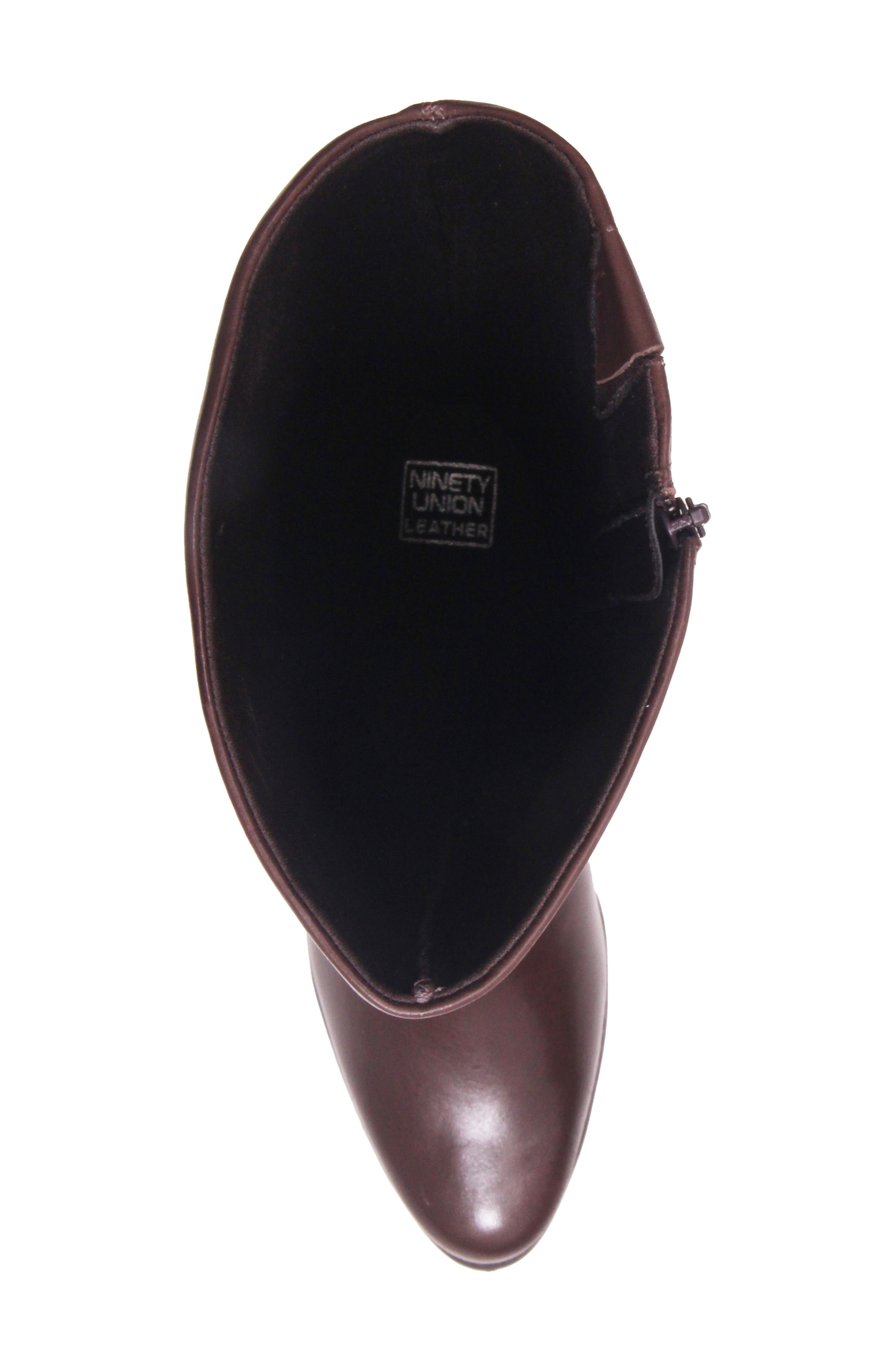 Billie Leather Knee High Boot, Alternate, color, BROWN