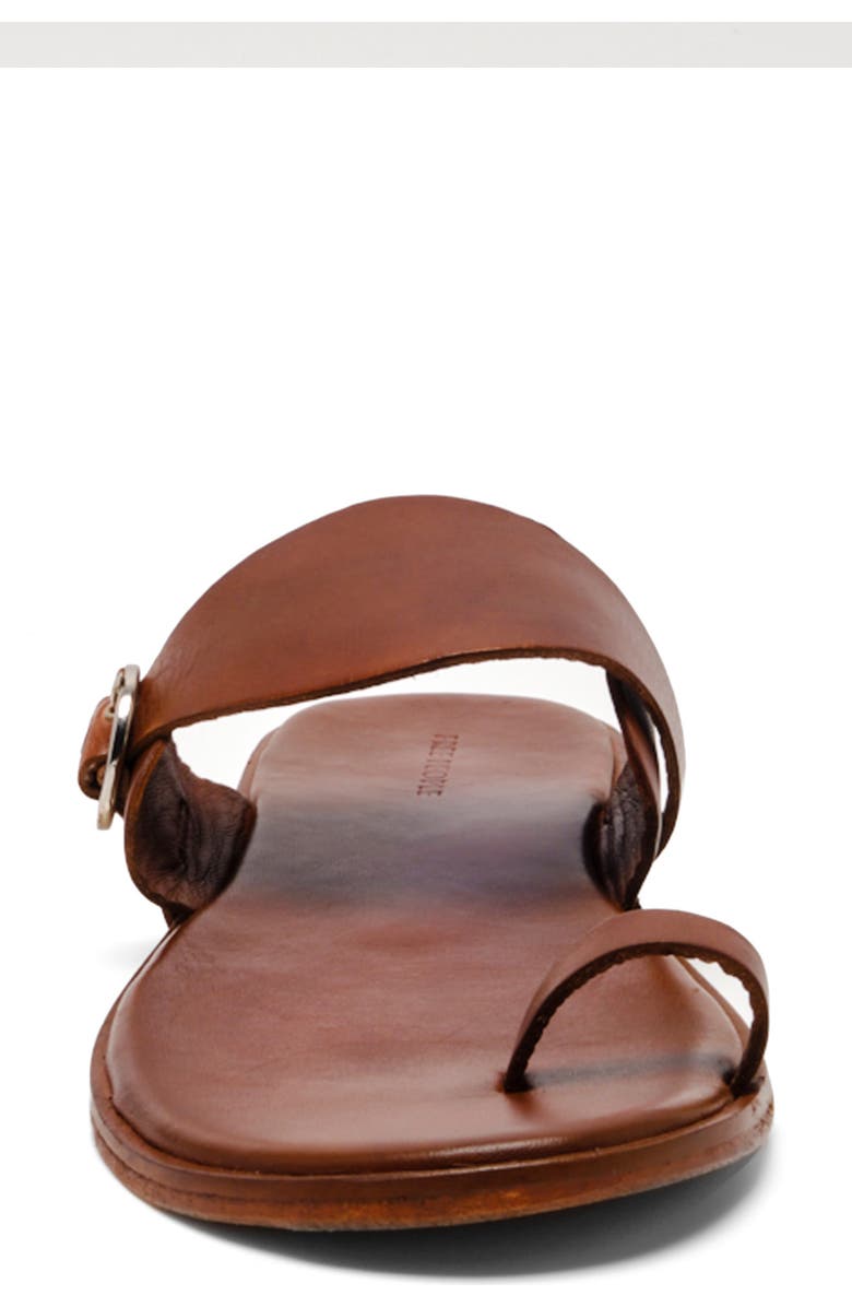 Free People Barcelona Toe Loop Sandal, Alternate, color, Luggage Leather