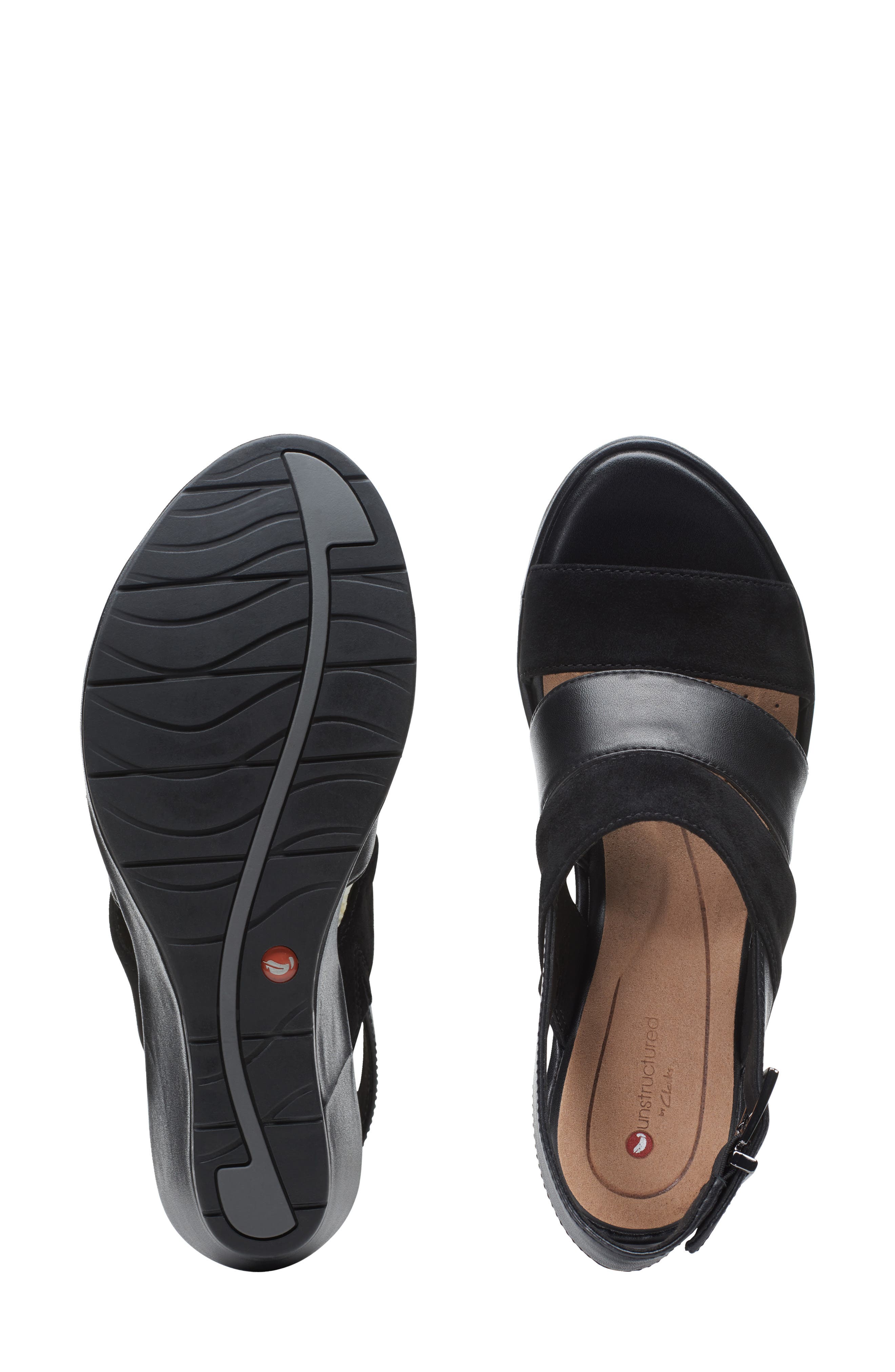 Clarks<sup>®</sup> Un Plaza Go Wedge Sandal, Alternate, color, 