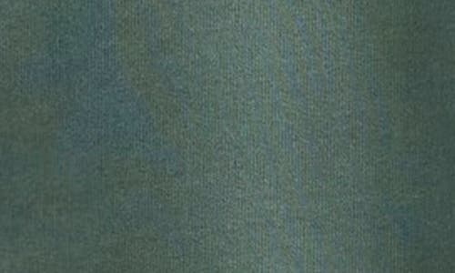 Madewell Relaxed Fit Cotton Blend Quarter Zip Pullover In Green