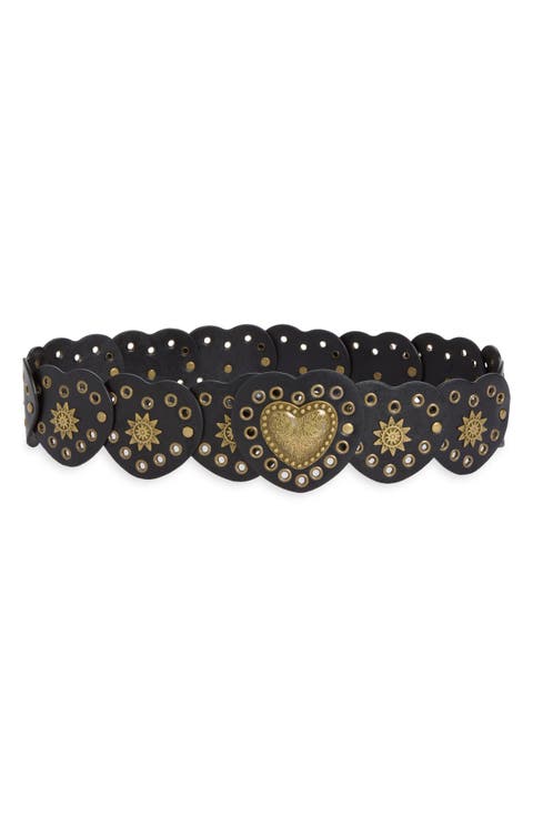 Heart Grommet Circle Belt