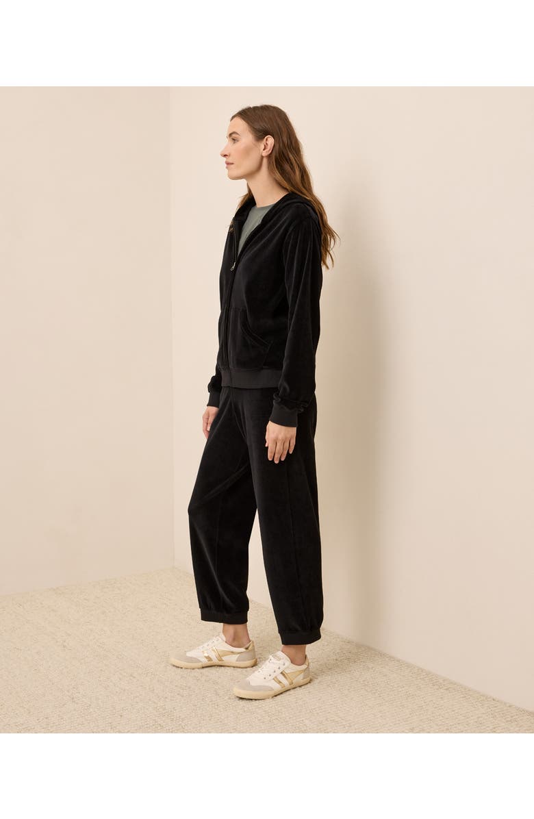 Pact Organic Cotton Pure Velour Relaxed Sweatpant, Alternate, color, Black