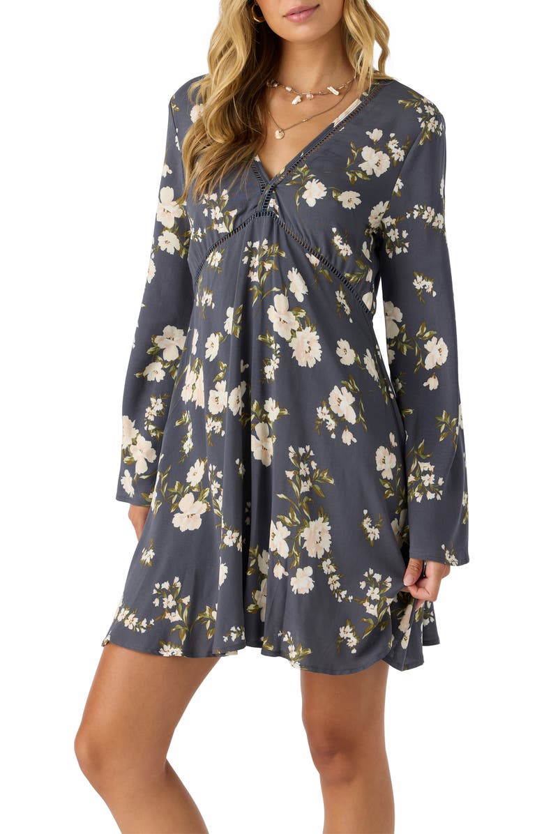 O'Neill Stevie Long Sleeve Dress, Alternate, color, Periscope