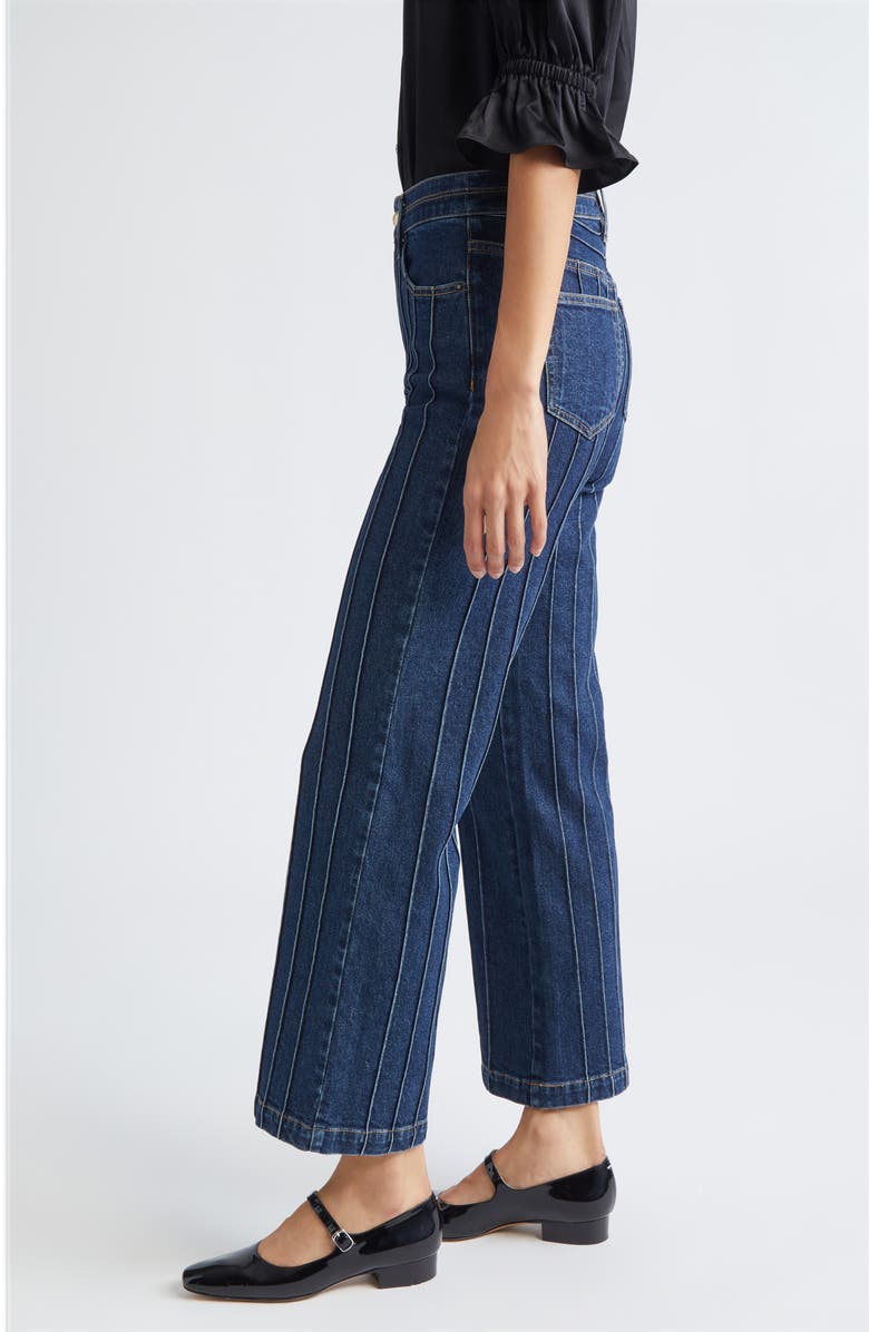 Cinq à Sept Camen Pintuck Flare Jeans, Alternate, color, Fontaine