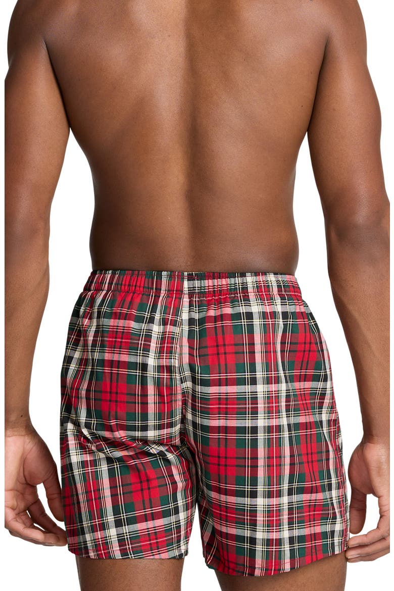 Plaid Woven Cotton Boxers, Alternate, color, RADCLIFF PLAID