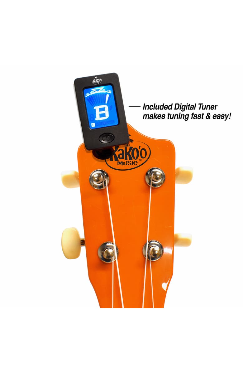 KaKo'o Music 21 Inch Professional Wooden Ukulele Set, Alternate, color, Multicolored