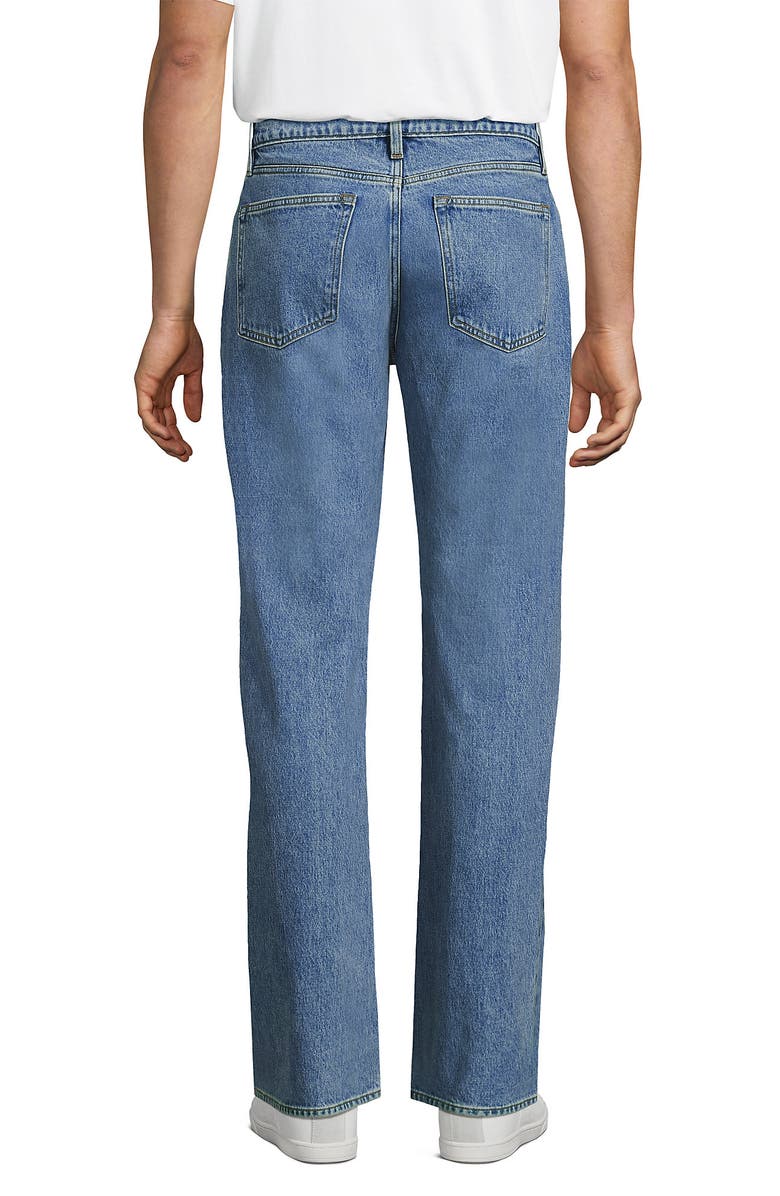 Lands' End Stretch Athletic Fit Jean, Alternate, color, Medium Stonewash