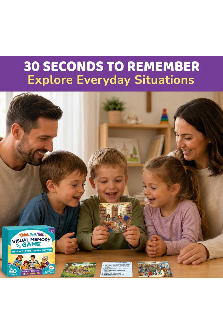 Kids Flash Cards & Social Skills Card Games - Realistic Educational Toys, Alternate, color, Conversation Story