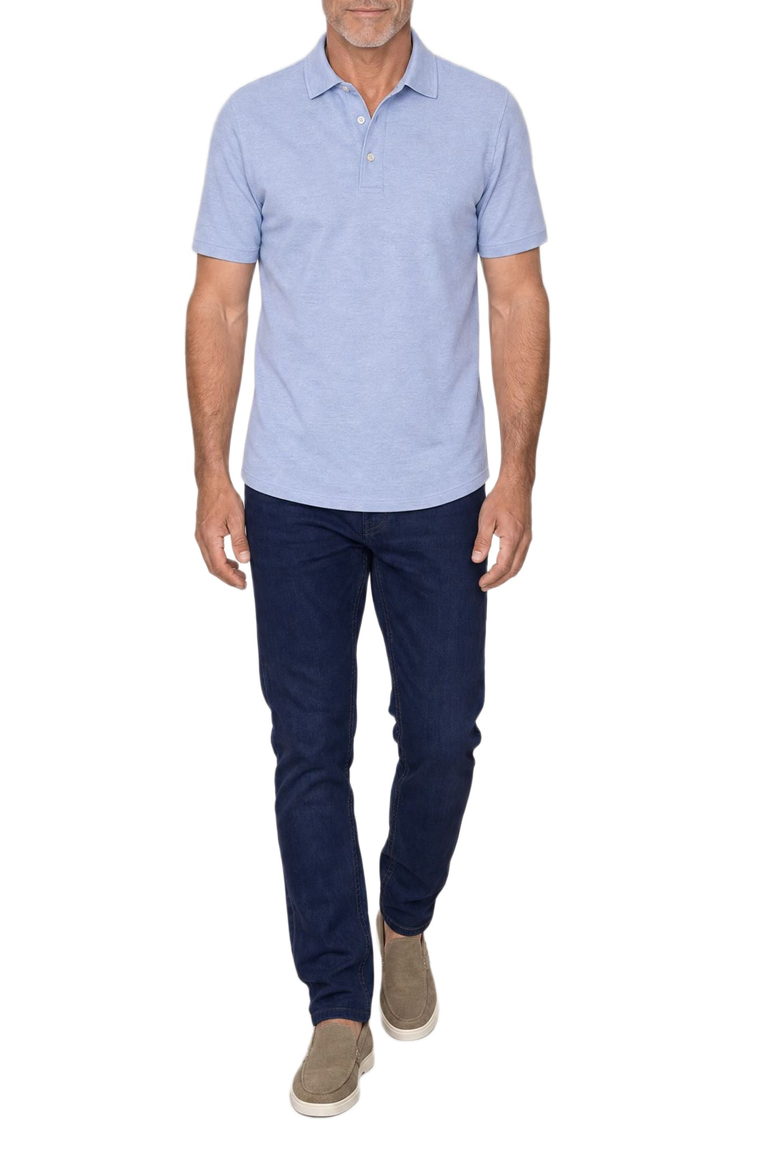 Taylor Pique Linen Polo, Alternate, color, Light Blue