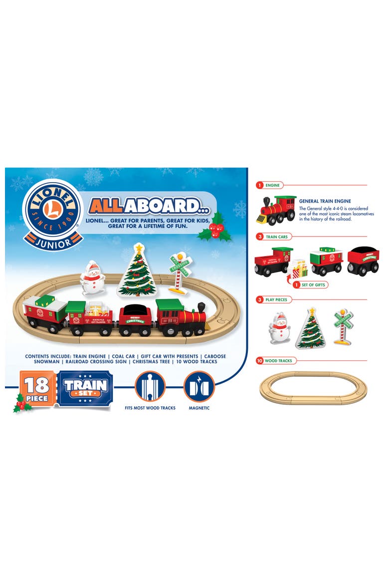 Lionel - Deluxe Holiday Toy Train Set, Alternate, color, Multicolor
