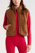 Zella Summit Faux Shearling Hybrid Vest