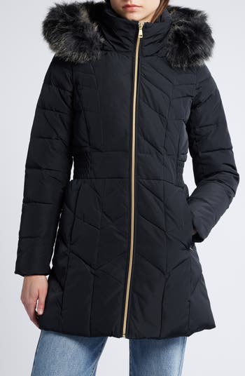 Cole Haan Hooded Down & top Feather Jacket