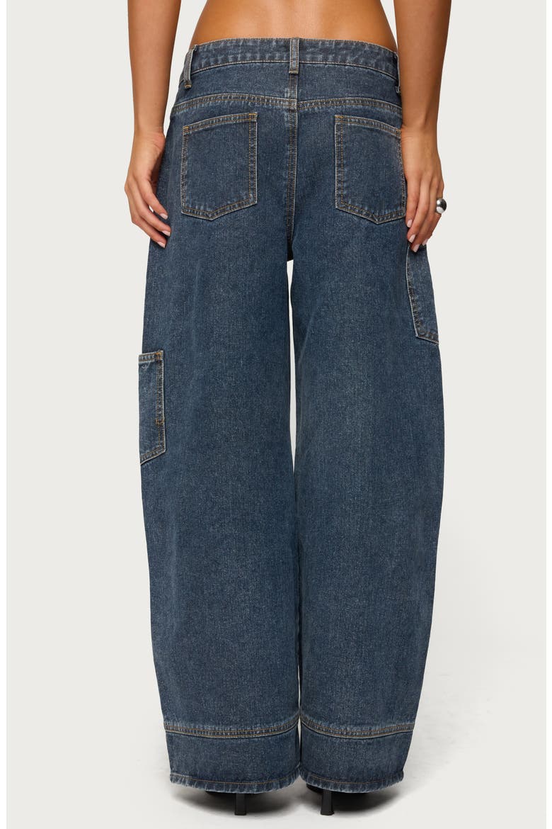Nea Pocket Low Rise Wide Leg Jeans, Alternate, color, DARK-BLUE