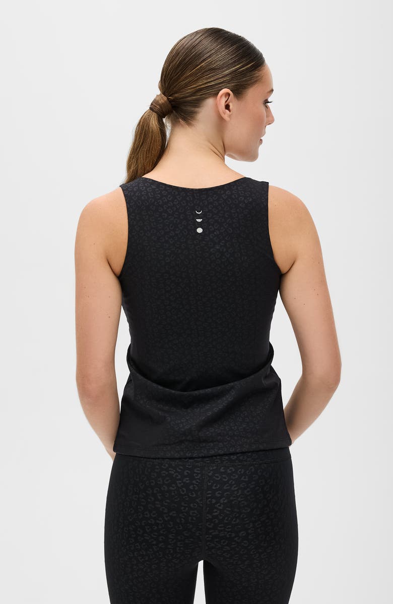 Elastique Athletics The Fierce Tank, Alternate, color, Black Cheetah Print