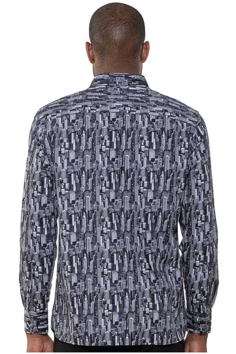City Scape Printed Shirt, Alternate, color, Multi