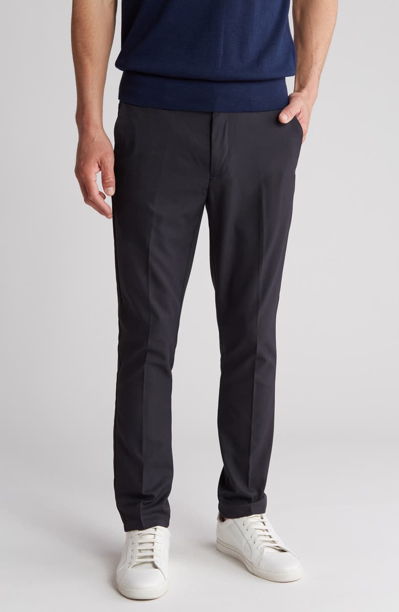 ORIGINAL PENGUIN GOLF Flat Front Solid Golf Pants, Main, color, 