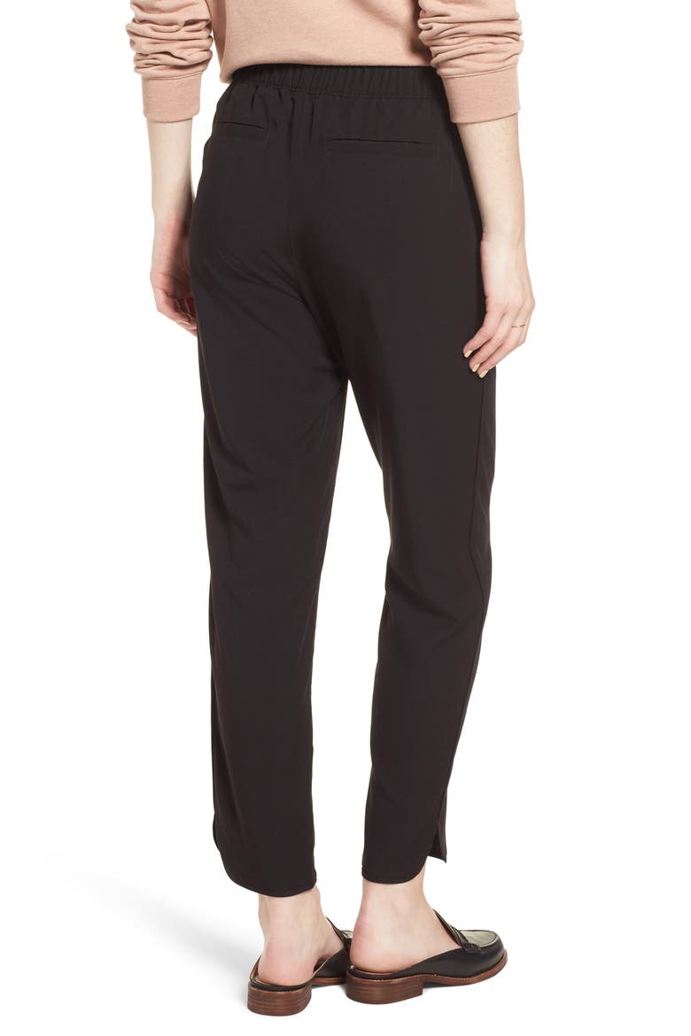 Drawstring Track Trousers, Alternate, color, TRUE BLACK