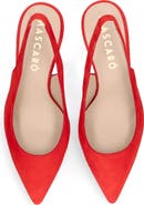 MASCARO Suede Pointed Toe Slingback