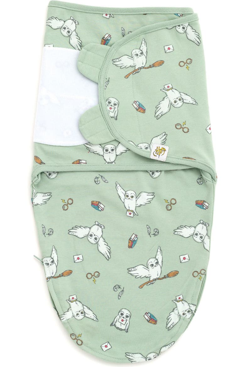 Sleepwear Swaddle Sack Set, Alternate, color, Sage Red Oatmeal