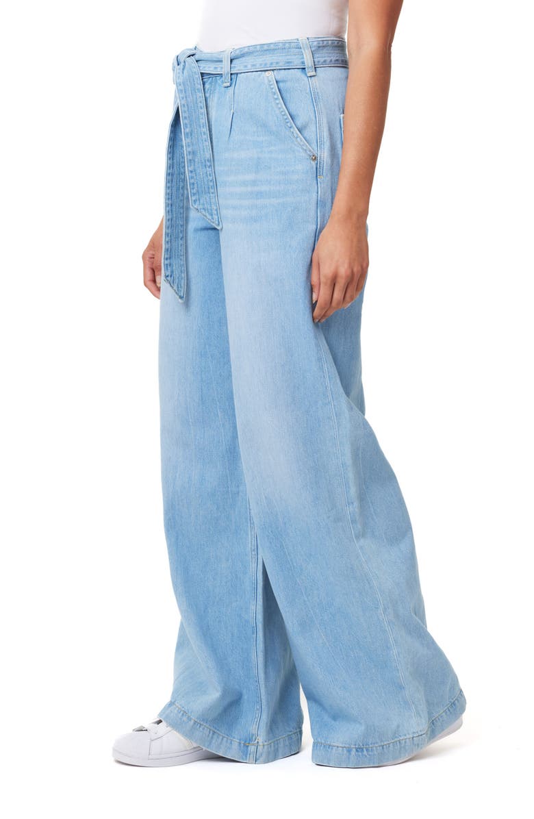 Scotch & Soda The Wave Wide Leg Jeans, Alternate, color, Luna Blue Light