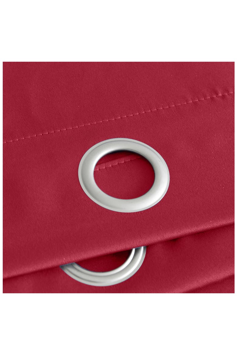Single Blackout Panel Curtain, Alternate, color, RED