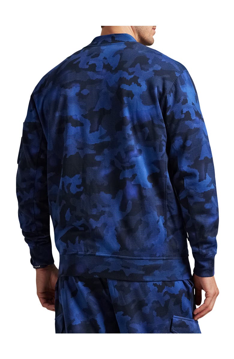 Polo Ralph Lauren Big & Tall Double Knit Zip-Front Tech Sweatshirt, Alternate, color, Spy Camo