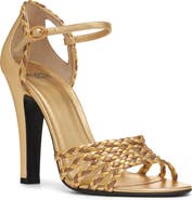 Valentino Garavani Hi Dolly Metallic Ankle Strap Sandal