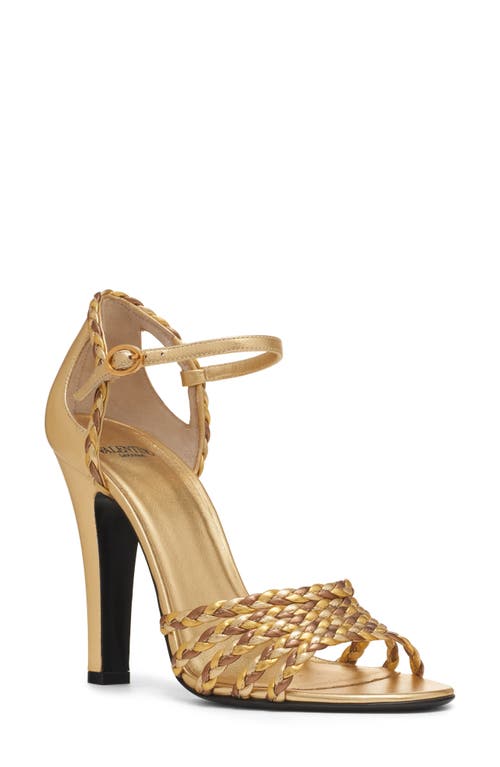 Valentino Garavani Hi Dolly Metallic Ankle Strap Sandal