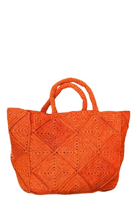 Nico Raffia Tote Bag