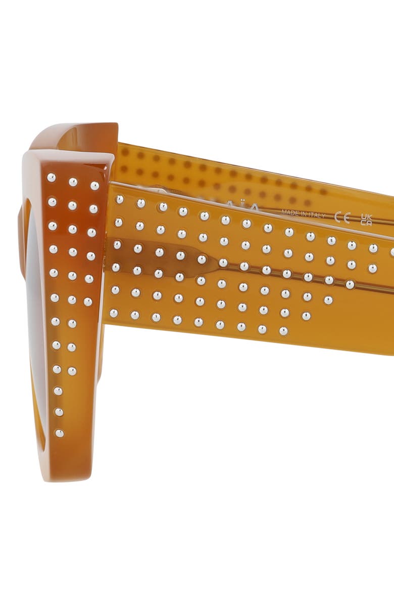 Alaïa 54mm Square Sunglasses, Alternate, color,