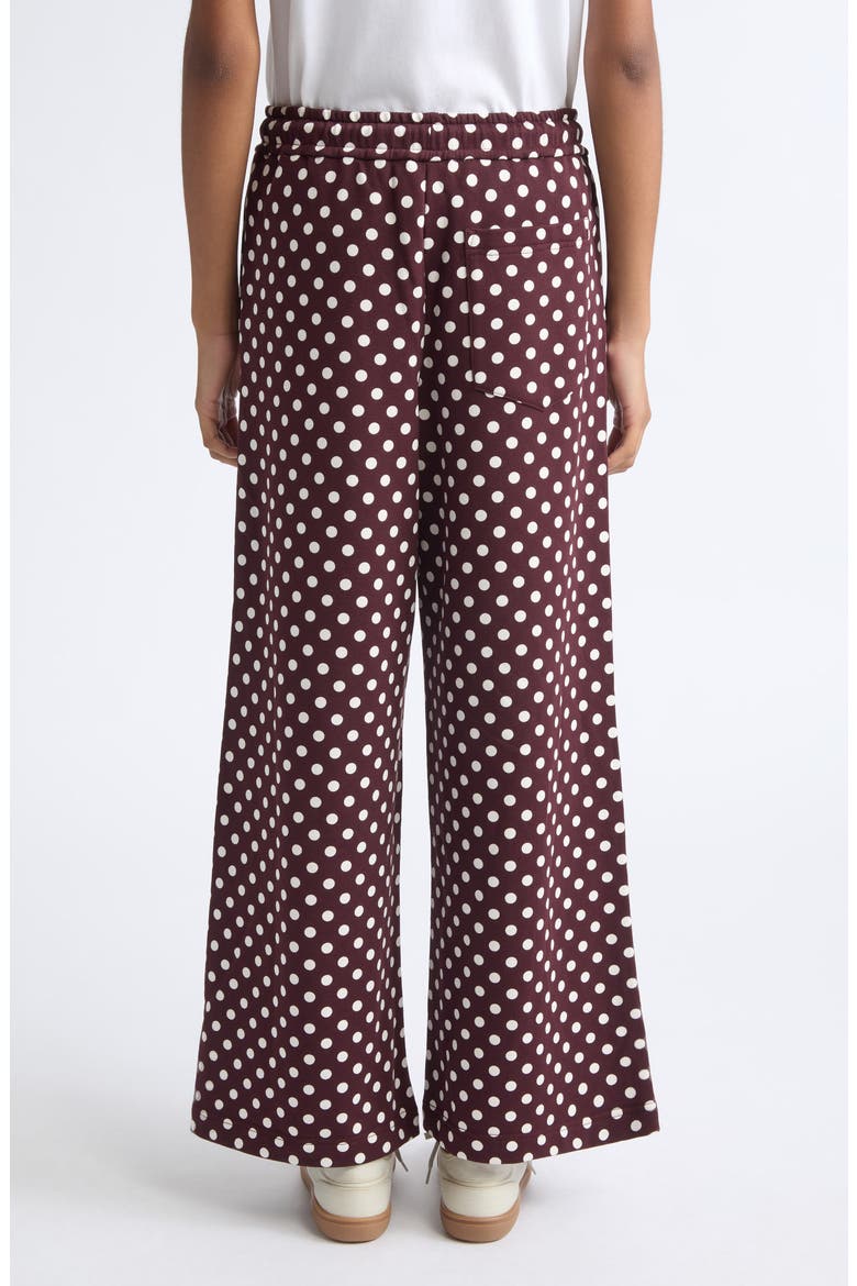 Kiki Polka Dot Cotton Drawstring Pants, Alternate, color, RED