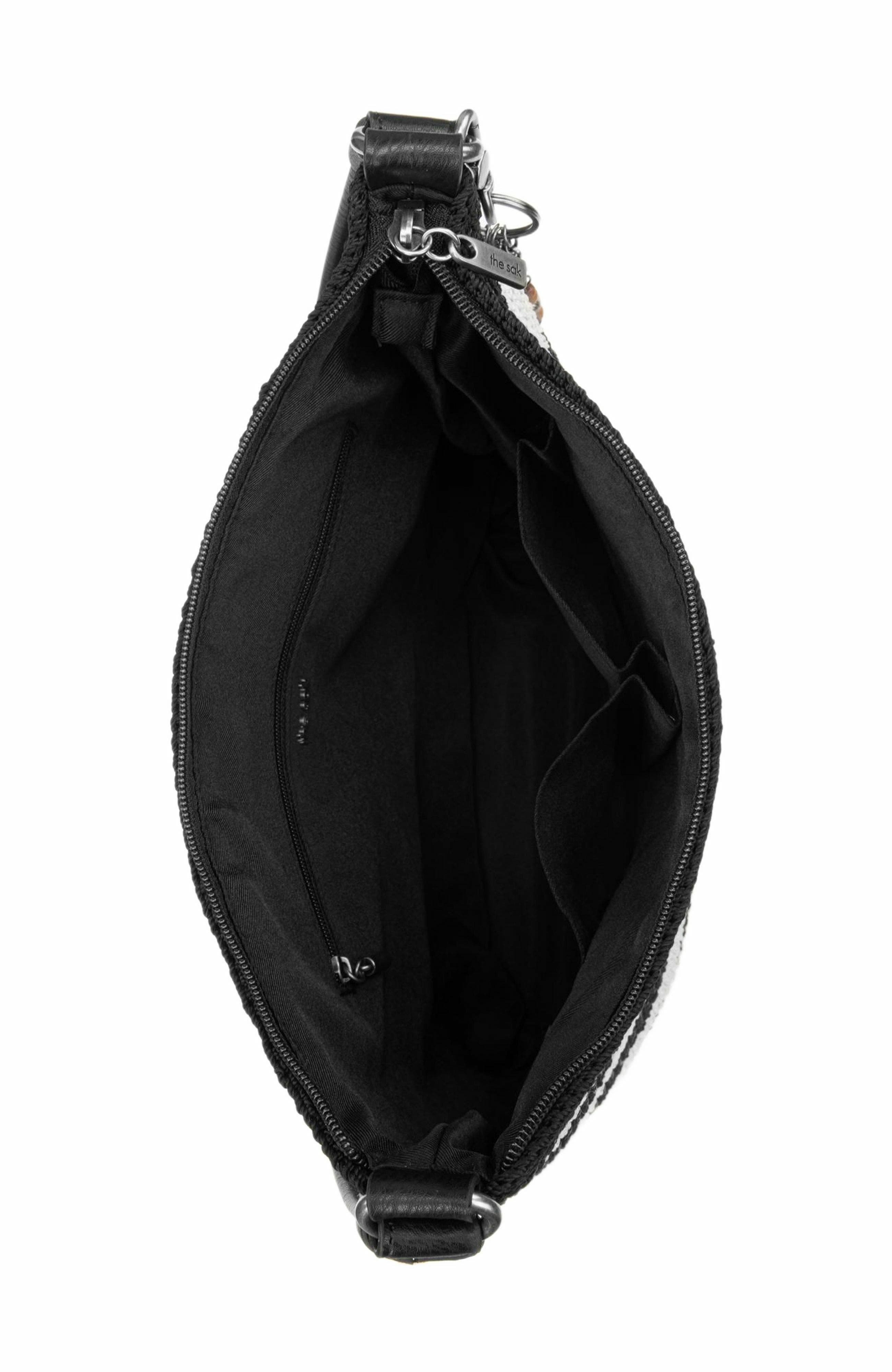 The Sak Sequoia Hobo Leather Bag, Alternate, color, Black Stripe