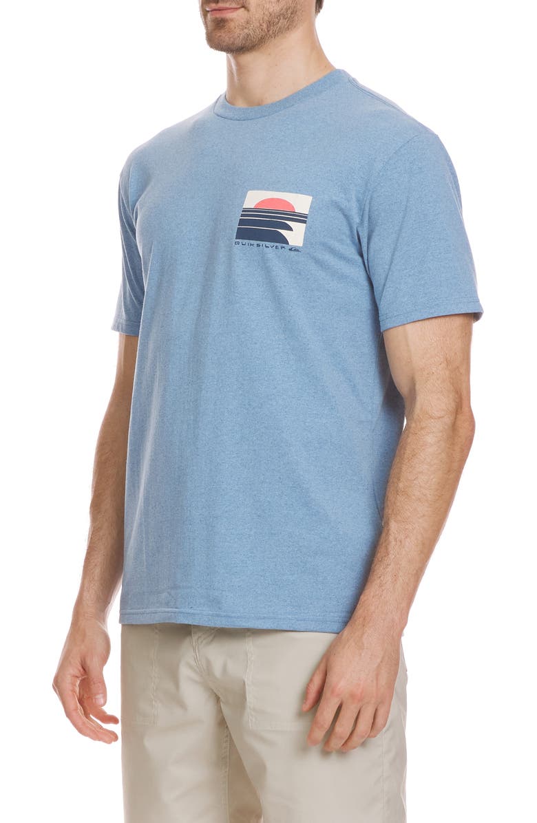 Quiksilver Incoming Mod Graphic T-Shirt, Alternate, color, Niagara Heather