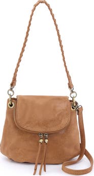 HOBO Fern Leather Zip Flap Crossbody Bag