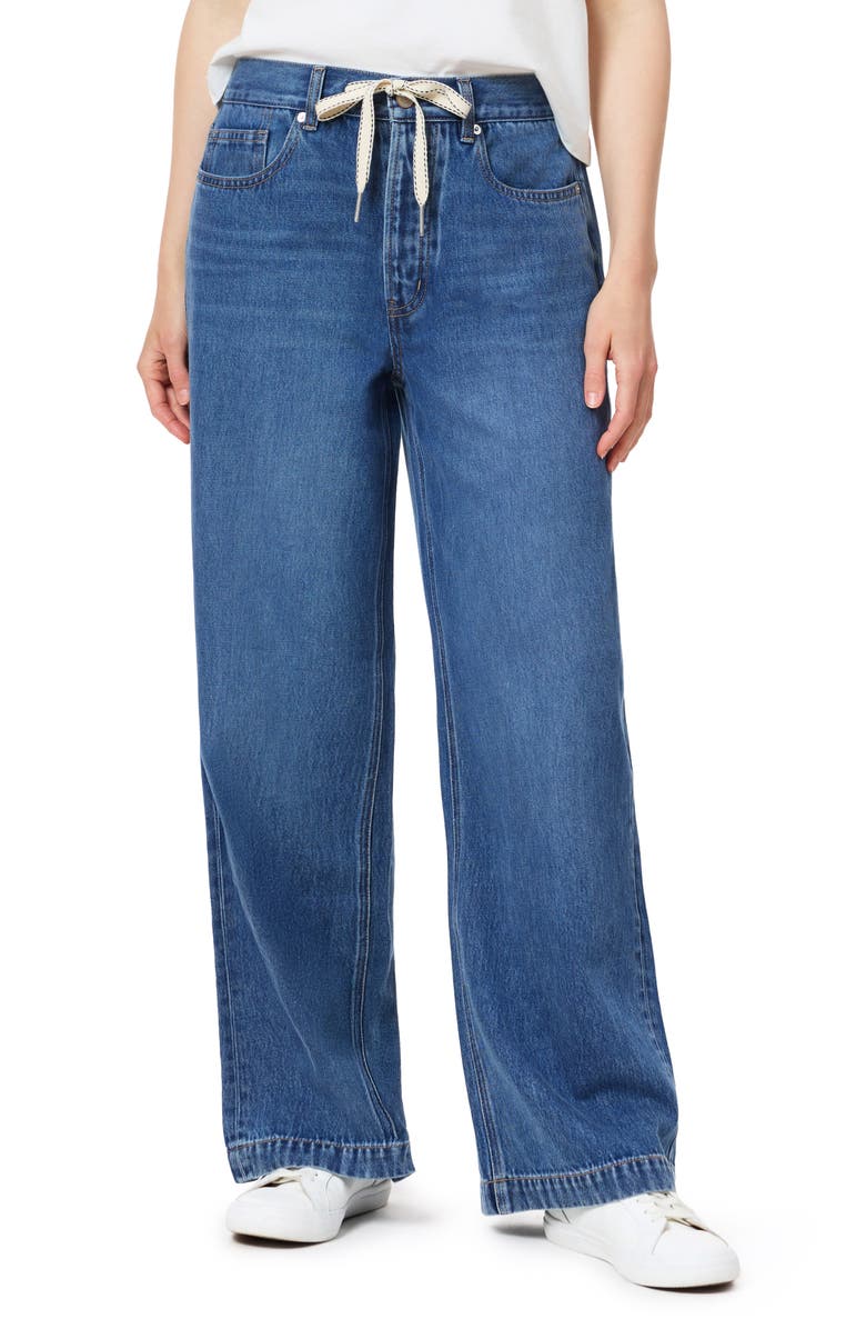 Scotch & Soda Drawstring Wide Leg Jeans, Main, color, Two Bridges