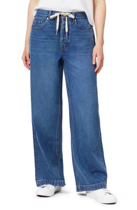 Drawstring Wide Leg Jeans (Two Bridges)