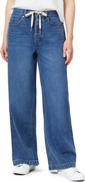 Scotch & Soda Drawstring Wide Leg Jeans