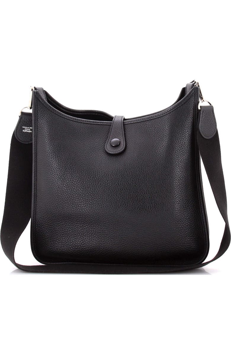 Pre-Owned Hermes Evelyne Bag Gen I Clemence PM, Alternate, color, Noir