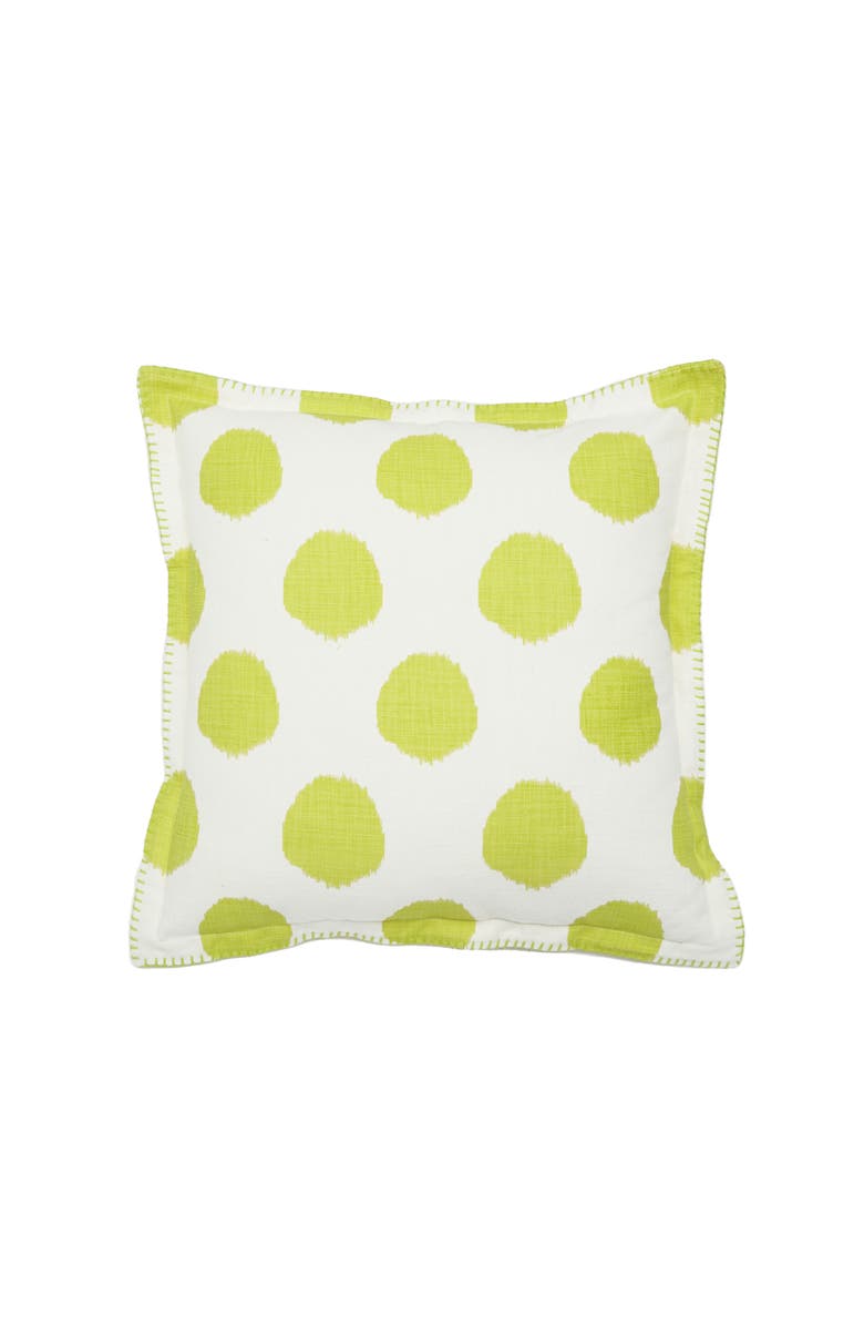 carol & frank Citron Dot Printed Accent Throw Pillow, Main, color, Green