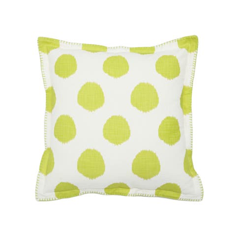 Citron Dot Printed Accent Throw Pillow