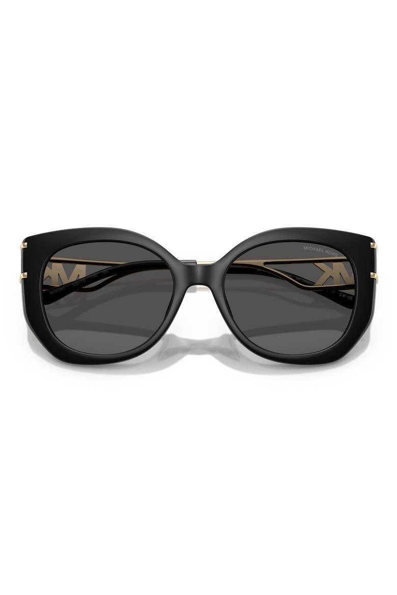 53mm Cat Eye Sunglasses, Alternate, color, BLACK