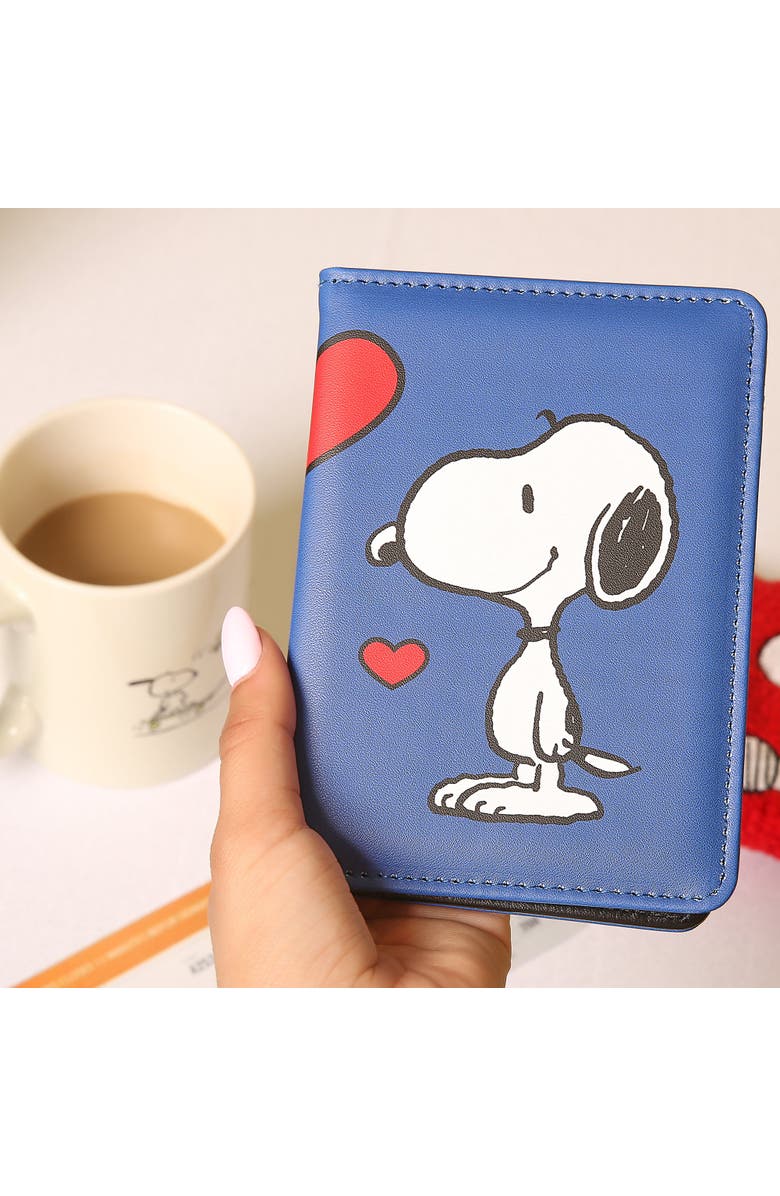 PEANUTS Snoopy Woodstock Passport Holder, Alternate, color, Blue