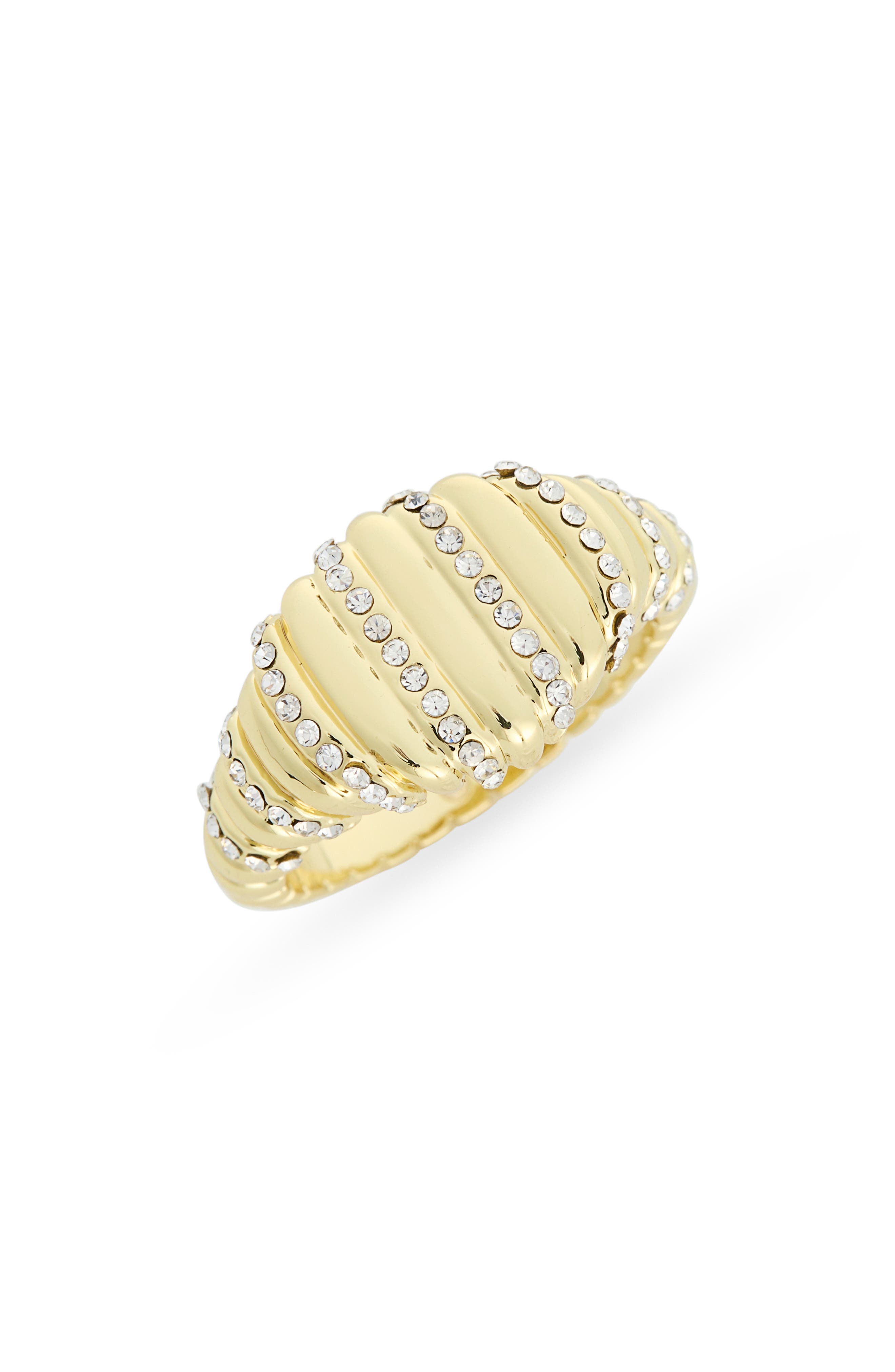 Covet Pavé CZ Oval Signet Ring