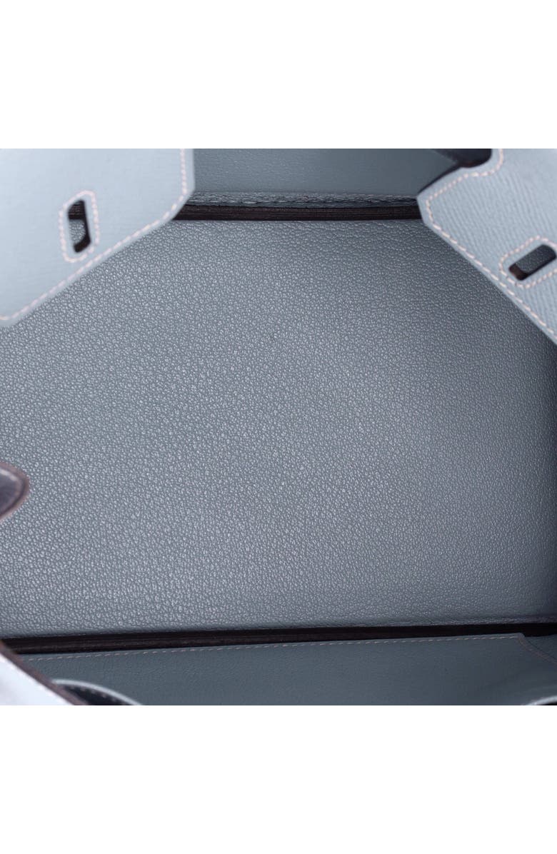 Pre-Owned Hermes Birkin Handbag Blue Epsom with Palladium Hardware 25, Alternate, color, Bleu Lin